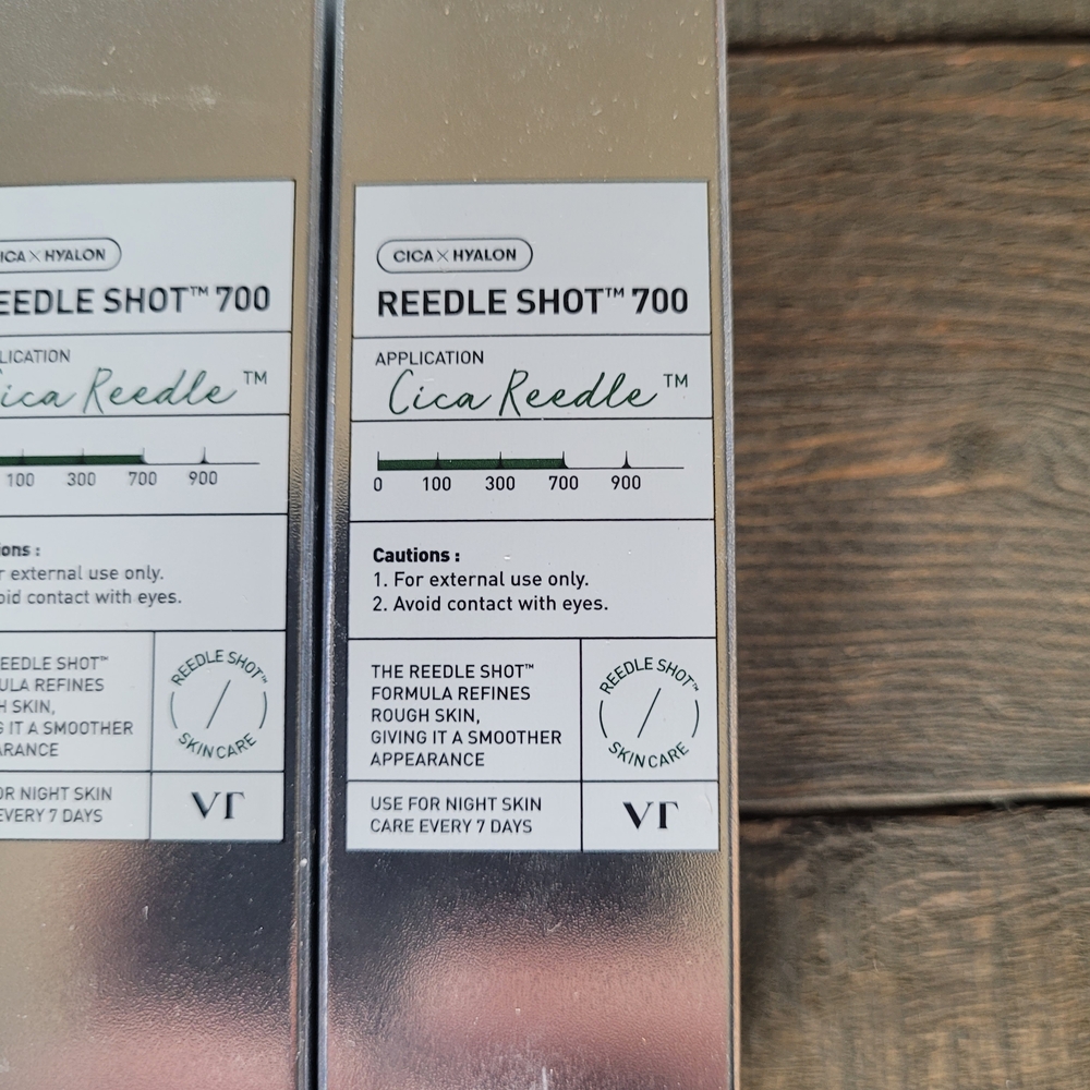Lot Of 4 VT Cosmetics Cica X Hyalon Reedle Shot 700 Korean Skincare - Picture 2 of 7
